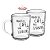 CONJUNTO 2 CANECAS DE VIDRO CAFÉ PARA LEVANTAR 220ML - Imagem 1
