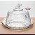 QUEIJEIRA COM TAMPA NEW BUTTERFLY COM FIO DE OURO 19,5CM X 12,5CM CRISTAL - Imagem 2