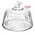 QUEIJEIRA COM TAMPA NEW BUTTERFLY COM FIO DE OURO 19,5CM X 12,5CM CRISTAL - Imagem 3
