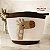CESTA DECORATIVA  TRÊS ESTAMPAS 29CM - Imagem 5