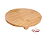 BANDEJA APOIO REDONDA COM PEZINHO DE BAMBU 30X30X6CM - Imagem 2