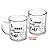 CONJUNTO 2 CANECAS DE VIDRO TE AMO TANTO QUANTO CAFÉ 220ML - Imagem 1