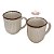 CONJUNTO DE CANECA DE CERAMICA LINEAR BRANCO 380ML - Imagem 4