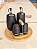 KIT 5 PEÇAS GALHETEIROS SALEIRO PIMENTEIRO E BANDEJA PRETO GRANFINE - Imagem 3