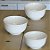 KIT 3 BOWLS DE PORCELANA NEW BONE LOSANGO BRANCO - Imagem 2