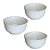 KIT 3 BOWLS DE PORCELANA NEW BONE LOSANGO BRANCO - Imagem 3