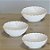 KIT 3 BOWLS DE CERÂMICA BANANA LEAF BRANCO 12CM - Imagem 3