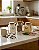 KIT SORRISO 3 POTES QUADRADO DE VIDRO COM COLHER DE BAMBU 310ML - Imagem 2