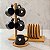 CONJUNTO 6 XÍCARAS PRETA  DE CAFÉ  COM SUPORTE DE BAMBU GRANFINE 90ML - Imagem 2