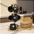 CONJUNTO 6 XÍCARAS PRETA  DE CAFÉ  COM SUPORTE DE BAMBU GRANFINE 90ML - Imagem 4