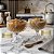 CONJUNTO 2 CENTROS DE MESA  DELI DIAMOND COM PÉ 600ml - Imagem 1