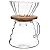 CAFETEIRA DE VIDRO COM SUPORTE DE BAMBU PARA COADOR - Imagem 2