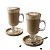 CONJUNTO 2 TAÇAS CAPPUCCINO CAFÉ CHOCOLATE DE VIDRO COM ALÇA - Imagem 3