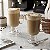 CONJUNTO 2 TAÇAS CAPPUCCINO CAFÉ CHOCOLATE DE VIDRO COM ALÇA - Imagem 1