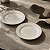 CONJUNTO 2 PRATOS DE SOBREMESA BRANCO YOI 20CM CERÂMICA - Imagem 1