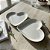 KIT 2 TRAVESSAS DE CERÂMICA CORAÇÃO BRANCO 22 CM - Imagem 3