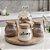 KIT 5 PEÇAS POTES STYLE E CORAÇÃO COM BANDEJA GIRATÓRIA - Imagem 7