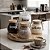 KIT 5 PEÇAS POTES STYLE E CORAÇÃO COM BANDEJA GIRATÓRIA - Imagem 1