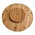 BANDEJA GIRATÓRIA REDONDA DE BAMBU NATURAL 30CM - Imagem 5