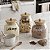 KIT 3 POTES LADY DE VIDRO COM TAMPA DE BAMBU PERSONALIZADO - Imagem 1