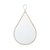 ESPELHO DECORATIVO COM MOLDURA METAL GOTA - Imagem 1