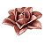 FLOR ROSA EM CERÂMICA DECORATIVA 14CM - Imagem 1