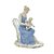 MULHER COM FILHO EM PORCELANA - Imagem 1