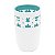 VASO DE PORCELANA BRANCO E VERDE - Imagem 2