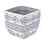 CACHEPOT CONCRETO SQUARE AMERICAN TRIBAL - Imagem 2