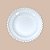 PRATO  EM CERÂMICA ROUND BEADS BRANCO - Imagem 2