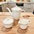 CONJUNTO 3 PEÇAS PARA CHÁ PORCELANA PRINCESS BRANCO - Imagem 1