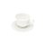 CONJUNTO 2 XÍCARAS DE CHÁ PORCELANA COM PIRES  FANCY BRANCO - Imagem 3