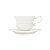 CONJUNTO 2 XÍCARAS DE CHÁ PORCELANA COM PIRES  FANCY BRANCO - Imagem 2