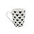 CANECA PORCELANA BRANCA CORAÇÕES CHAPISCADA 400ML - Imagem 4