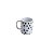 CANECA DE PORCELANA CORINTO PRETO E BRANCA - Imagem 2