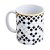 CANECA DE PORCELANA BRANCA E PRETA ARGOS 330ML - Imagem 1