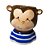 CACHEPOT MACACO AZUL 11CM - Imagem 1