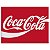 PLACA EM METAL VERMELHA COCA-COLA LOGO - Imagem 1