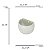 VASO EM CONCRETO CIRCULAR PRA PAREDE CINZA - Imagem 4