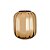 VASO DOURADO EM VIDRO 19CM - Imagem 2