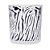 CASTIÇAL DE VIDRO ZEBRA - Imagem 1
