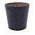 CASTIÇAL DE VIDRO BLACK GOLD GLITTER DOURADO - Imagem 3
