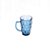 CONJUNTO 6 COPOS COM ALÇA DE VIDRO DIAMOND AZUL - Imagem 2