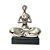 ESTATUETA PRATA MULHER MEDITANDO - Imagem 1