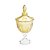 POTICHE DECORATIVO EM CRISTAL COM PÉ - Imagem 1