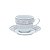JOGO DE 4 XÍCARAS COM PIRES PARA CAFÉ SUPER WHITE - Imagem 3