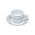 JOGO DE 4 XÍCARAS COM PIRES PARA CAFÉ SUPER WHITE - Imagem 2