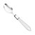 COLHER DE SOBREMESA AÇO INOX  CABO DE PLÁSTICO MOTHER PEARL CINZA - Imagem 1