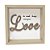 QUADRO EM MADEIRA LOVE FUNDO BRANCO - Imagem 1
