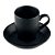 CONJUNTO 4 XÍCARAS EM CERÂMICA PARA CAFÉ COM PIRES PRETO - Imagem 4